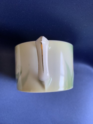 RS Germany Demitasse Cup & Saucer Hand Painted Tulip Schlegelmilch 1912-45 Mark - Picture 3 of 10
