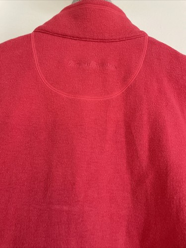 Tommy Bahama Women’s Medium Floral Collar And Sides Full Zip Fleece Jacket - Picture 9 of 13