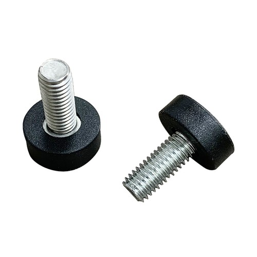 Dia 20 22 25mm Adjustable Furniture Feet Black M6M8 Thread Table Chair Footbeds - Picture 6 of 15