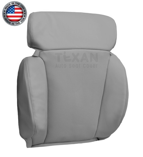 Front Seat Cover Perforated Leatherette Gray Fits 2006-2011 Lexus GS300 GS350 - Picture 3 of 74