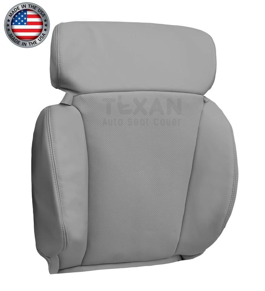 Front Seat Cover Synthetic Leather Gray For 2006-2011 Lexus GS430 GS450H GS460 - Image 3 of 4