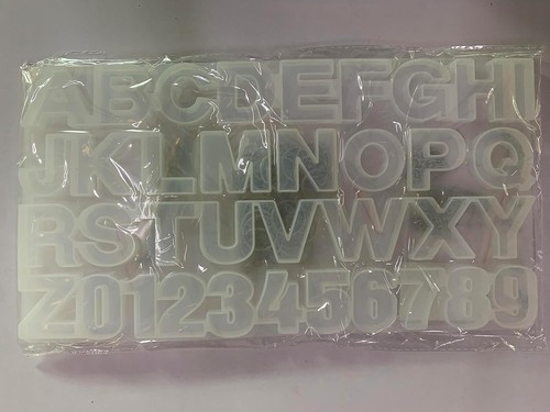 Premium Silicone Alphabet Mold Set for DIY Resin Keychains - 134 Pieces - Picture 11 of 12
