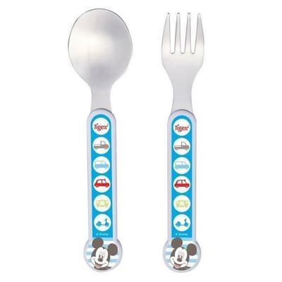 Tigex Set 2 Couverts Inox Mickey Bleu