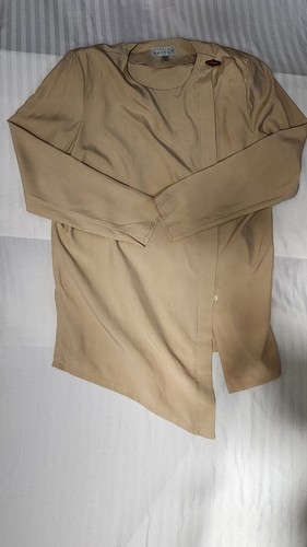 Adrianna Papele Womens 100% Silk Drape Front Top and Bottom Set - Picture 4 of 22