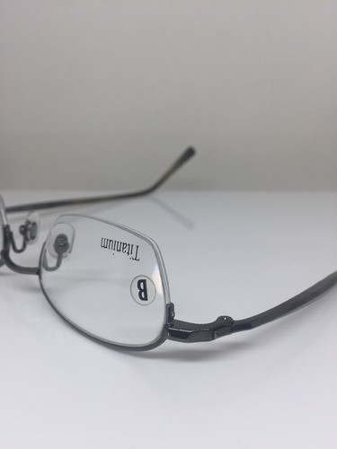 New Toki TK 8080 Titanium Eyeglasses C. 200 Dark Grey Gunmetal 44-21mm Japan - Picture 9 of 12
