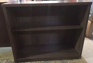 New Dmi 2 Shelf Bookcase 36 X 30 Walnut Contemporary Bookshelf Image Is Loading New Dmi 2 Shelf Bookcase 36 034 X