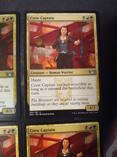 4x Crew Captain (1x FOIL) Nuovo Capenna Uncommon Magic MTG WOTC M6706 - Foto 3 di 5