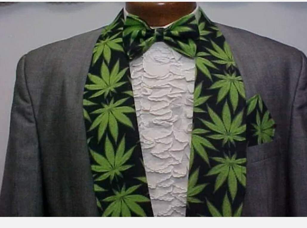 ［ー］Minus SMOKING JACKET GRAY GREY TAIL TUXEDO SMOKING JACKET MARIJUANA CANNABIS