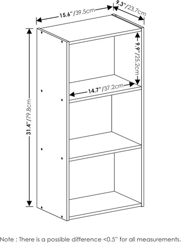 Compact Light Blue 3-Tier Bookcase for Stylish Home Storage and Organization - Picture 5 of 9