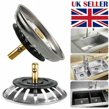 Kitchen Waste Stainless Steel Sink Strainer Plug Drain Filter Basket Drainer