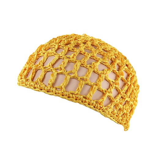 Damen Netz Haarnetz Häkelmütze Einfarbig Schlauchschal Schlafen Nacht Abdeckung Turban J1 - Bild 13 von 19