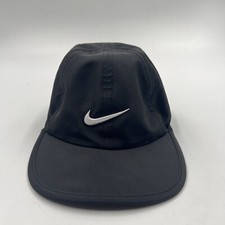 Nike Featherlight Girl's Embroidered Swoosh Logo Dri-Fit Cap Sz: 4/6X Black