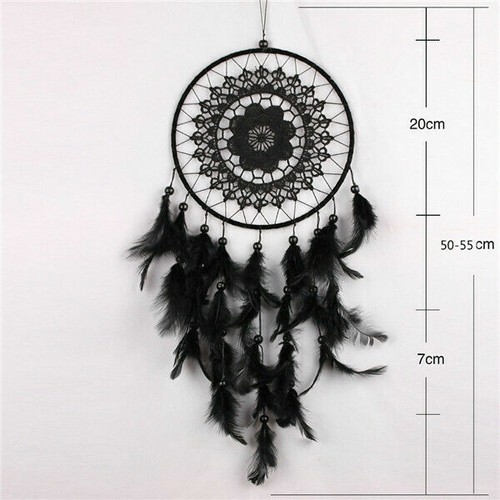 Adorno decorativo colgante de coche grande hecho a mano de 22" con plumas de pared para coche colgante - Imagen 6 de 8