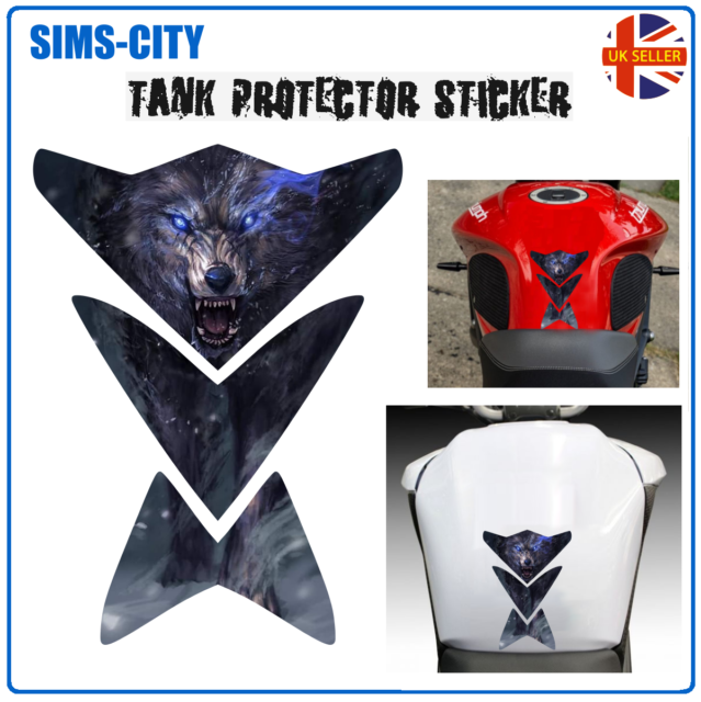 WOLF SNOW FOREST Motorbike Motorcycle Tank Pad Scratch Protector Sticker TNK127 WOLF SNOW FOREST Motorbike Motorcycle Tank Pad Scratch Protector Sticker TNK127