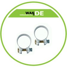2X Breitbandschelle 46,7mm M8 Auspuff Schelle Klemme für Bmw Ford Fiat Audi Seat