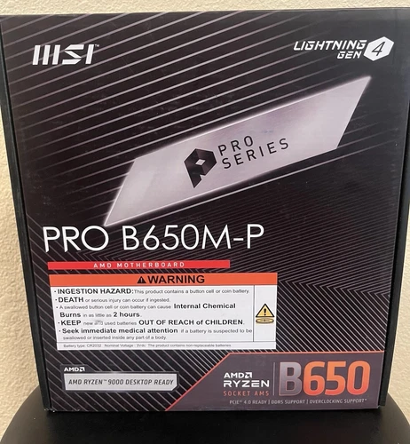 MSI PRO B650M-P ProSeries Motherboard—DDR5 Support—FREE SHIPPING