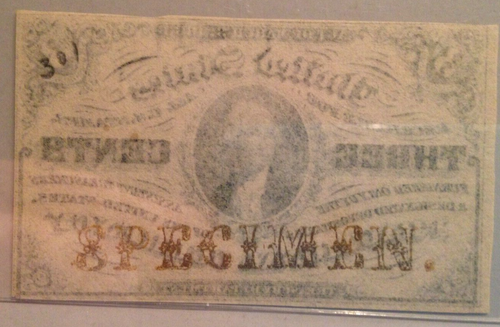 FR 1227 spnmf US Fractional Currency PMG 62 UNC EPQ Narrow Margin Specimen - Picture 10 of 10
