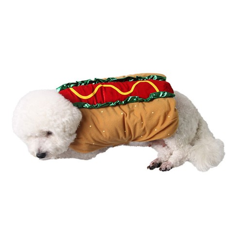 Hot Dog Hamburger Transformation Costume Halloween Costumes Dogs Pet - Picture 3 of 11