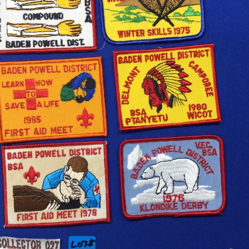 Lote mixto de 15 parches Boy Scout Valley Forge Council Baden Powell District #B-5 - Imagen 7 de 8