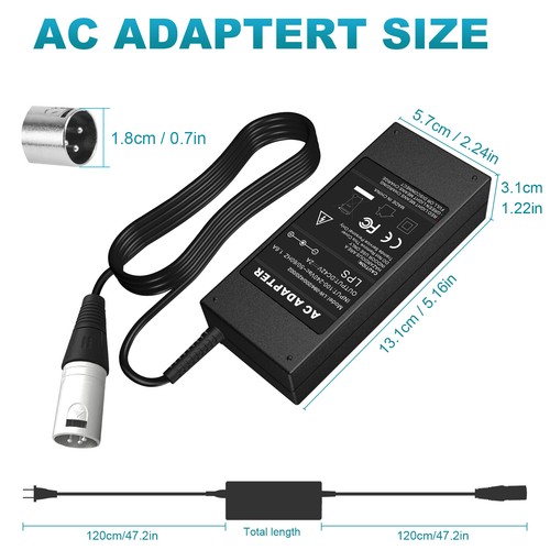 42V Charger Power Supply Adapter Connector for 36V 2A Li-ion Lithium Battery - Picture 18 of 23
