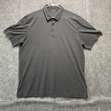 Travis Mathew Polo Shirt Short Sleeve Gray Pima Cotton Size XXL Mens 193 