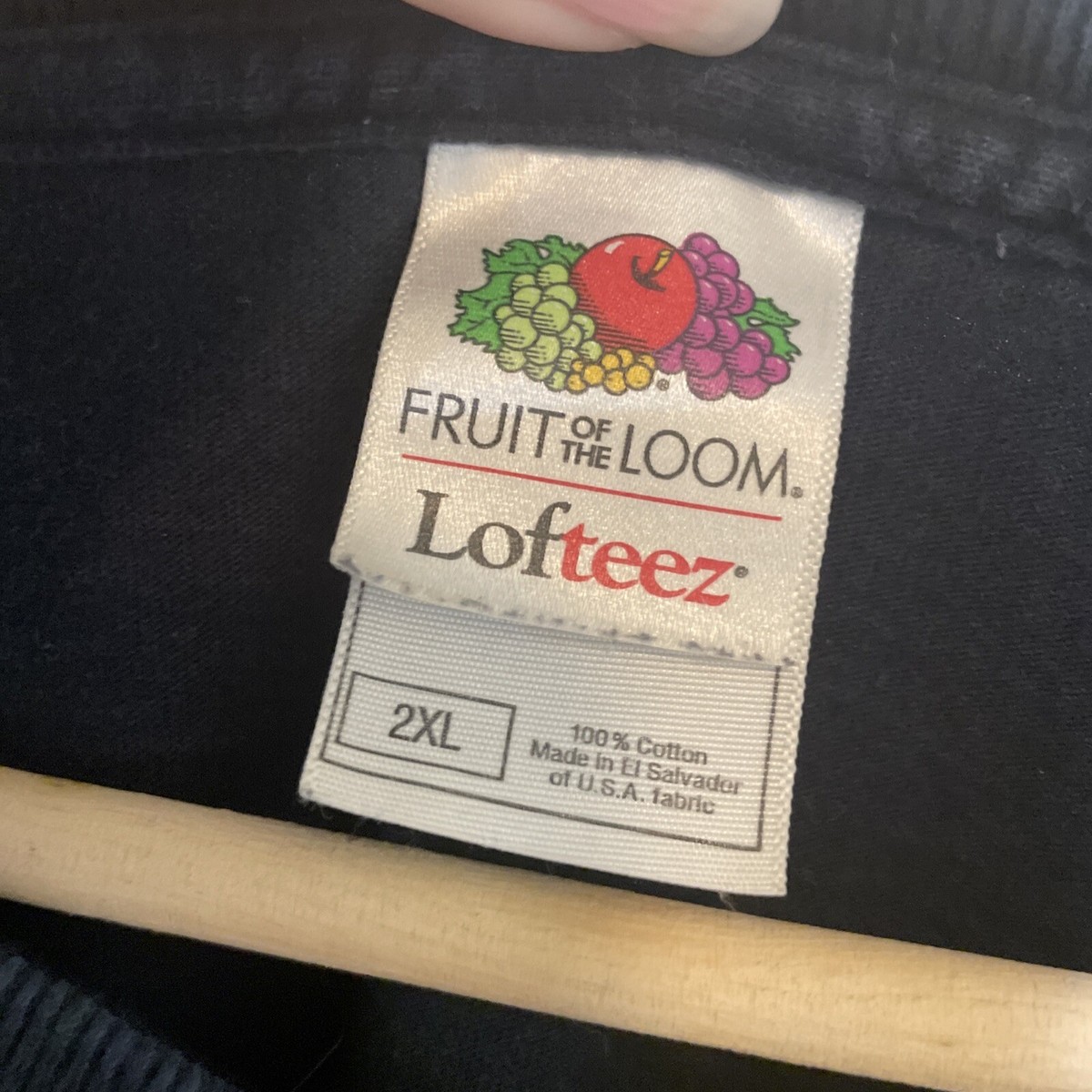 Vintage Mens Fruit of the Loom Lofteez 2XL Black “Fusion” t Vintage Mens Fruit of the Loom Lofteez 2XL Black “Fusion” t