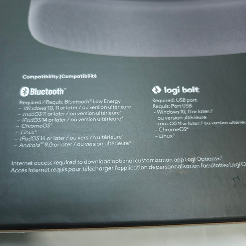 Logitech Wave Keys Wireless Ergonomic Keyboard with Cushioned Palm Rest Graphite - Picture 9 of 11