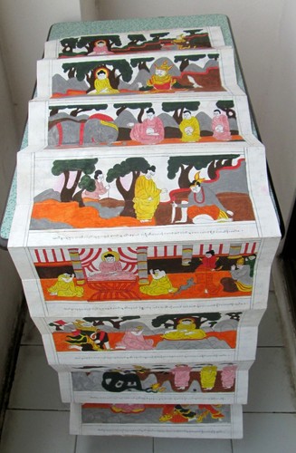 Blessed Vintage Illustrated Buddhist Sutra Wat Phra That Lampang Luang - Picture 1 of 12