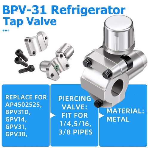 BPV-31 Bullet Piercing Valves Kits for HVAC Refrigeration 1/4, 5/16, 3/8 In N0Q3 - Picture 3 of 17