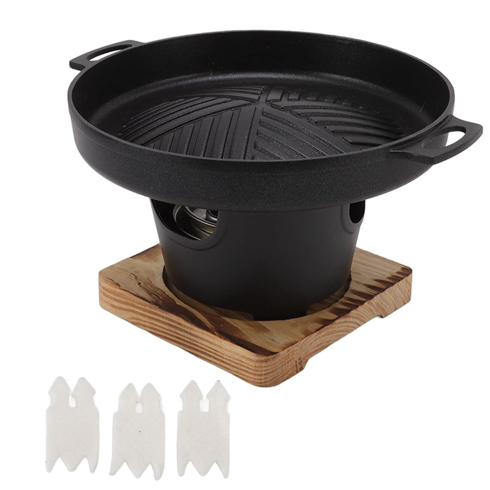 HN Mini Smokeless Japanese Hibachi Grill - Portable, Tabletop, Camping & Picn...