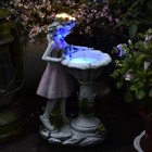 Flower Fairy Statue Solar Light Ornament Outdoor Courtyard Garden Decoration