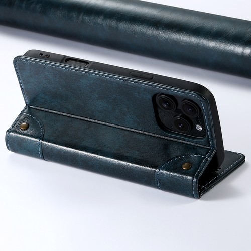 For iPhone 16 Pro Max|Plus|Pro 16e PU Leather Flip Kickstand Wallet Phone Case - Picture 40 of 50