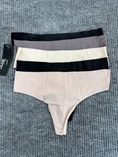 Felina Underwear Ladies Medium 5 pack Thong New Satin
