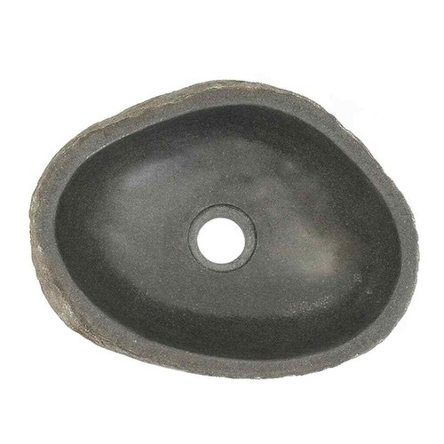 Basin River Stone Oval Bathroom Sink Washroom Bowl Vanity 29-38 cm vidaXL - Picture 6 of 9