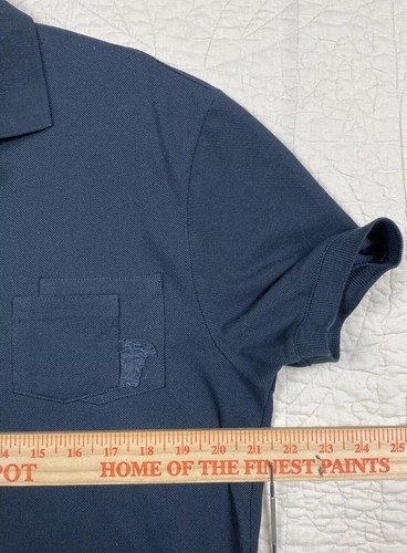 Versace Collection Shirt Extra Large Embroidered Medusa Logo Pockets Black Mens - Bild 7 von 8