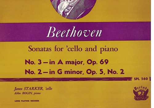 USA 1952 CLASSICAL LP BEETHOVEN : JANOS STARKER CELLO ABBA BOGIN PIANO SONATAS - Picture 2 of 6