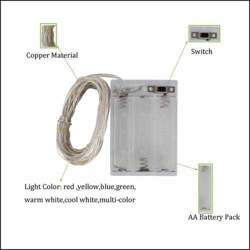 1M-10M LED String Copper Wire Fairy Lights Battery Operated For Love Home Decor - Picture 11 of 21