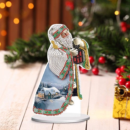 Snowman Table Top Diamond Painting Ornament Kits Rhinestones Desktop Ornaments - Picture 12 of 30