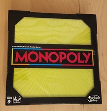 New Hasbro Monopoly Neon Pop Board Game w/ Neon Tokens Houses Hotels Dice #E6449