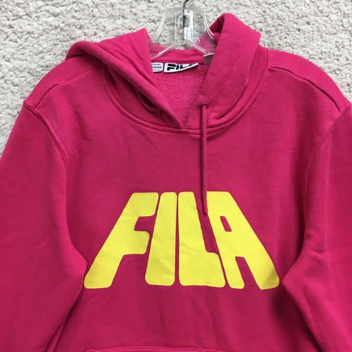 FILA Hoodie Extra Large Adult Pink Graphic Pullover Sweatshirt Athletic Women XL - Picture 2 of 11