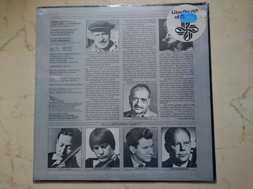 Mimaroglu String Quartet No.4 Poems by Nazim Hikmet *Vinyl LP*Mint*Sealed* - Picture 2 of 3