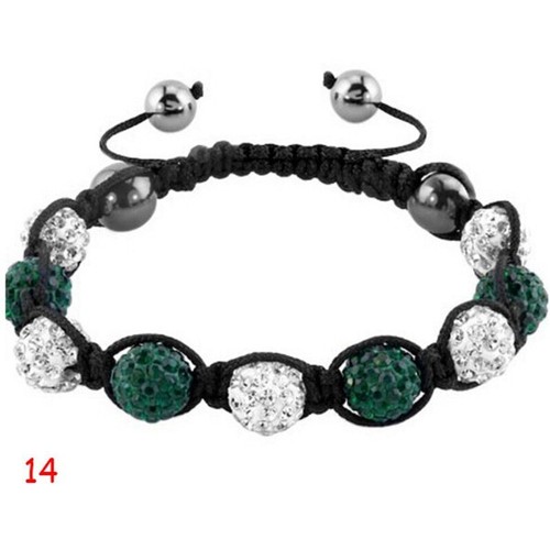 Crech Crystal Bracelects Ladies Women Bead Shamballa Ball Friendship Clay Disco - Picture 26 of 29