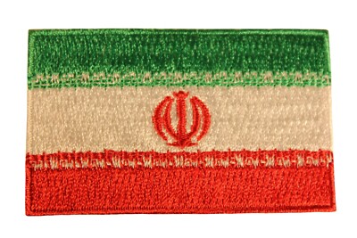 IRAN New Country Flag  Iron On PATCH CREST BADGE ..Size : 1.5'' x 2.5'' Inch