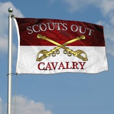 Cavalry Scouts Out Military Flag Banner Home Garden House Decor 3x5Feet