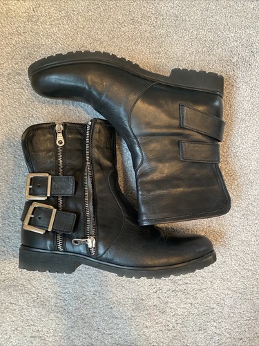 charles david boots 9- Black Moto