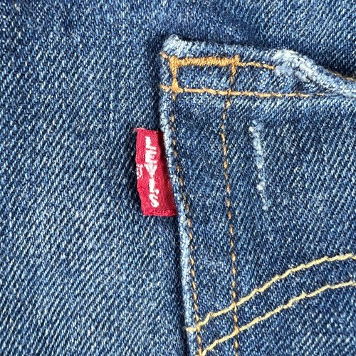 Levi's Jean Shorts Womens 30 501 Silverlake Blue Distressed Cut Off Cotton Denim - Picture 14 of 23