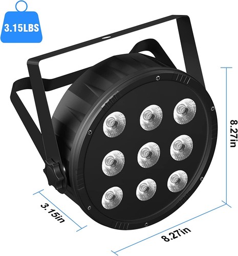 U`King RGBW LED Stage Lights 90W DJ Lights Par Light with Sound Activated(4Pcs) - Picture 4 of 6