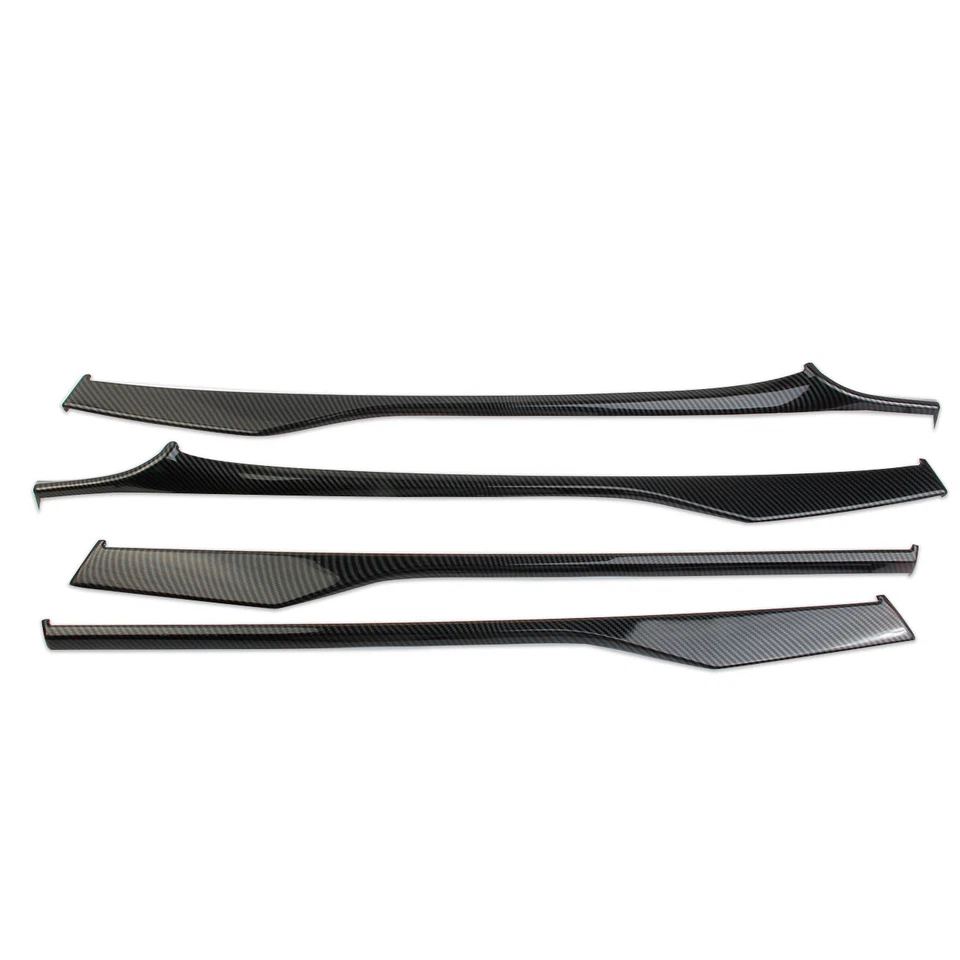 Carbon fiber style interior 4-door panel decor trim cover for KIA K5 2021-2024 - Image 3 of 4