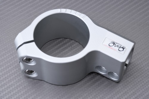 Matte Silver-Black Clip-ons Tilted Adjustable SUZUKI RF600 1994-1996 43mm - Picture 9 of 10