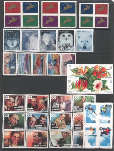 1999 U.S. COMMEMORATIVE YEAR SET *111 STAMPS* WITH 3 SHEETS & AIRMAILS MINT-NH - Picture 2 of 5